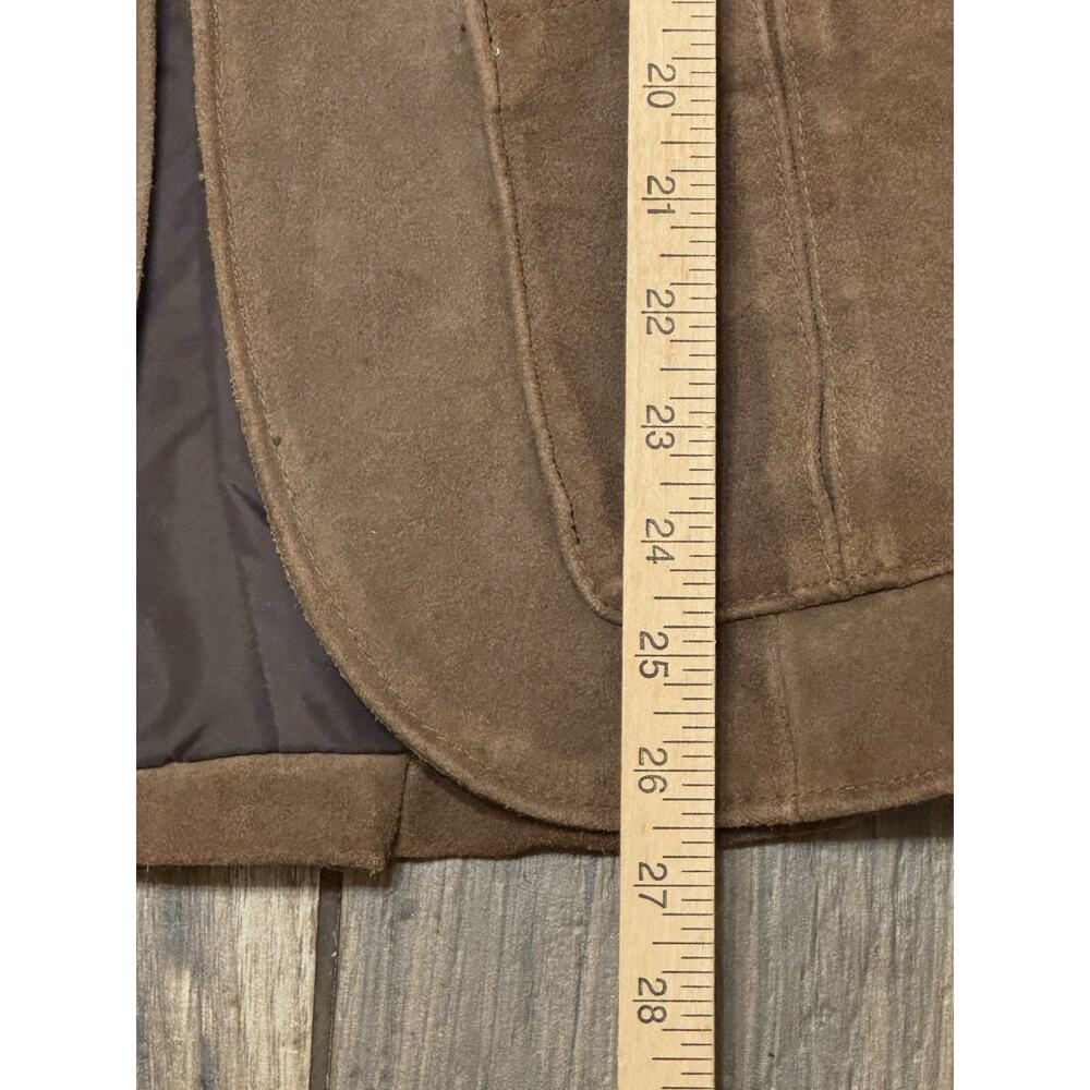 Vtg Fanny’s Hide Women's Western Style Cowgirl Suede Leather Jacket With Fringes - Picture 7 of 13